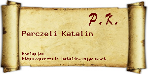 Perczeli Katalin névjegykártya